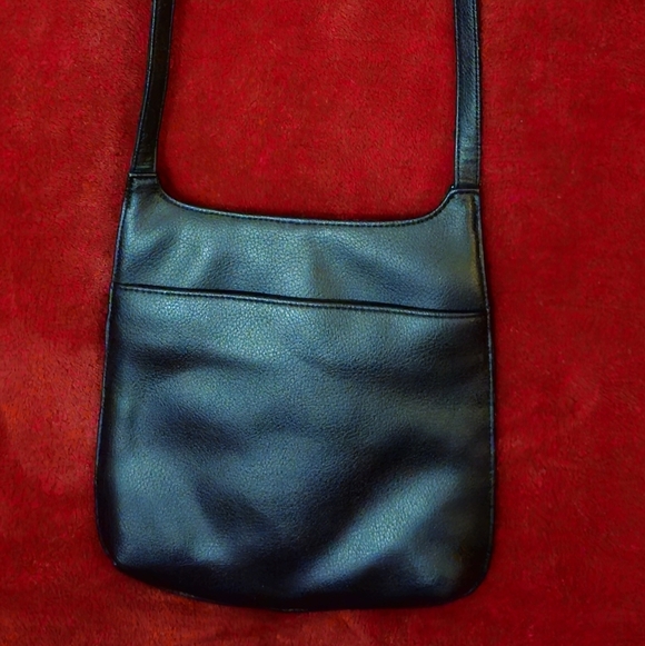 Fossil Vintage Black Leather & Multi-Textured Crossbody Bag - Picture 4 of 9